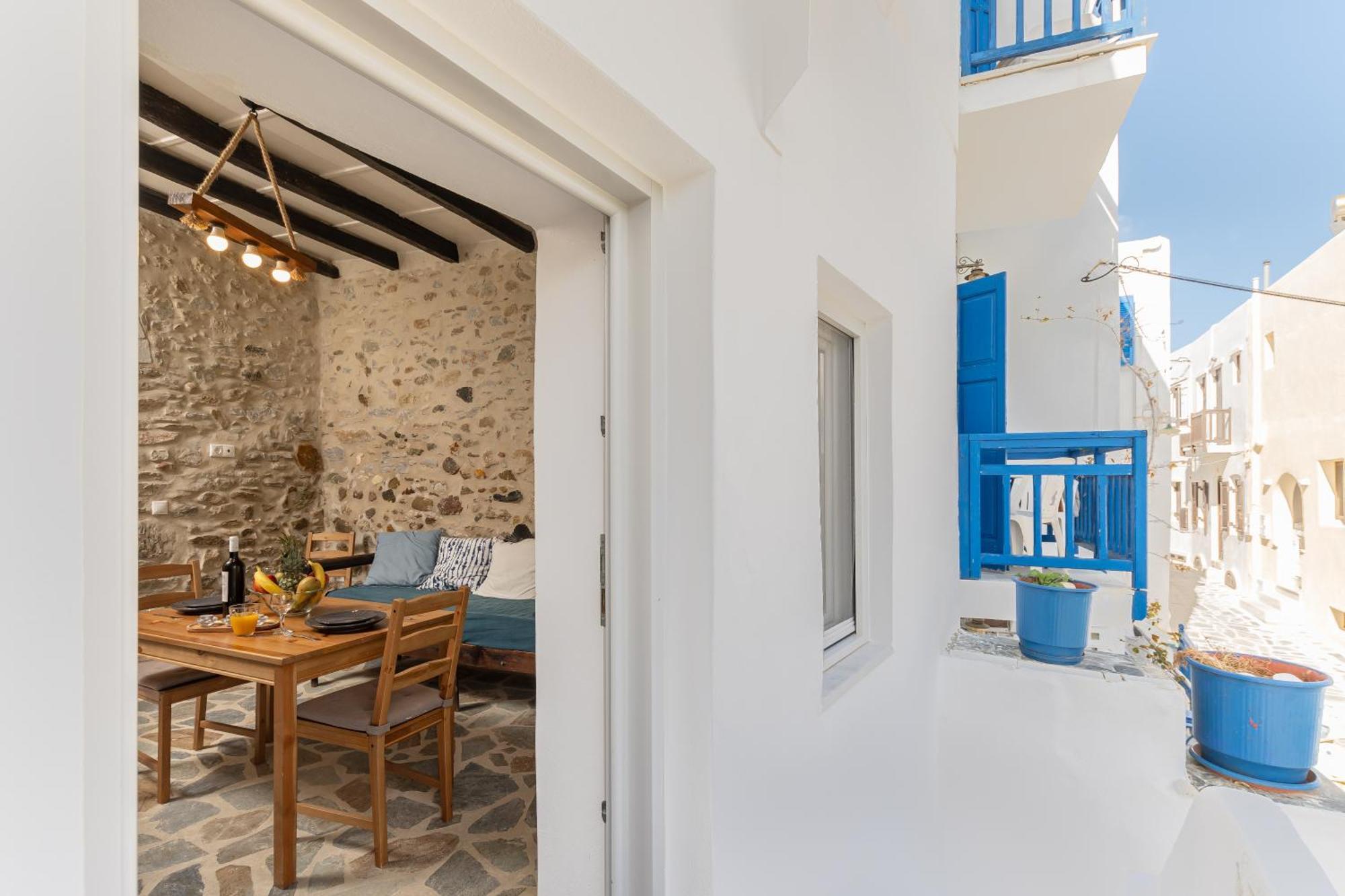 The White Stone House Apartment Naxos City Bagian luar foto